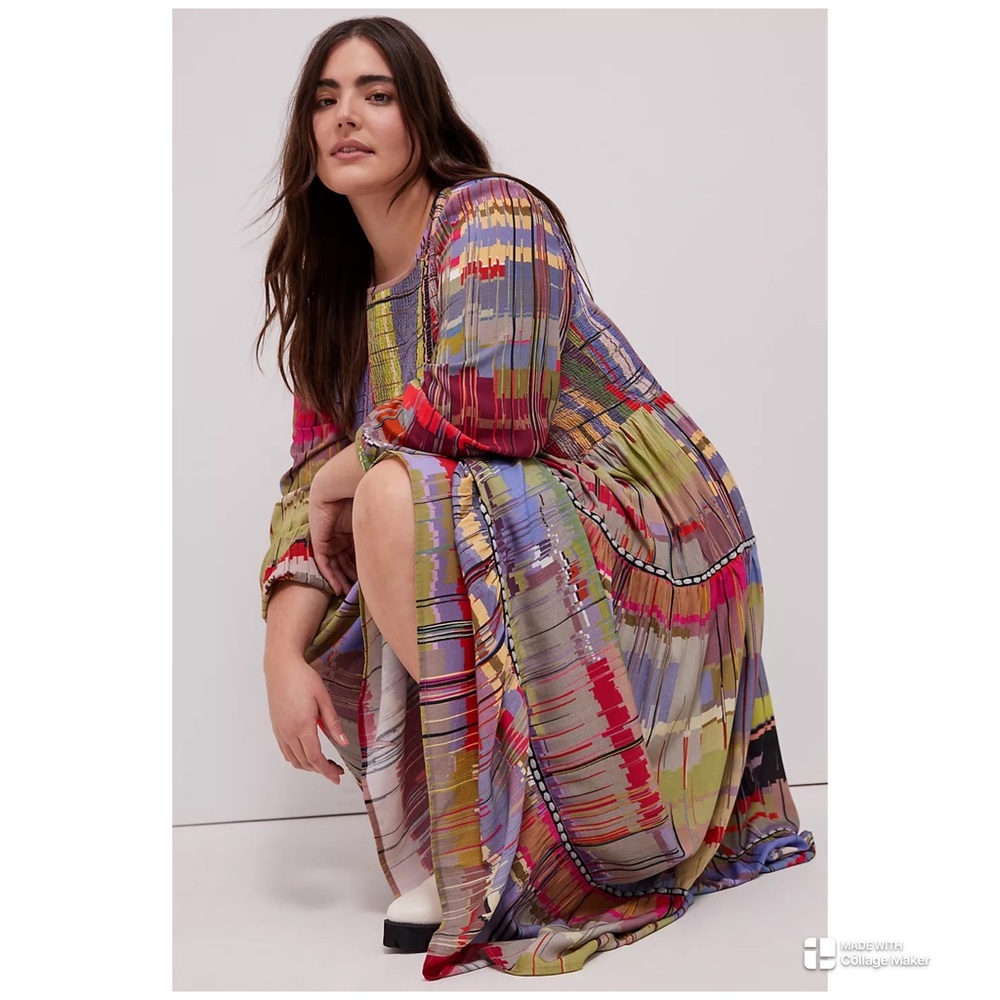 Anthropologie Conditions Apply Edwina Maxi Dress Size L